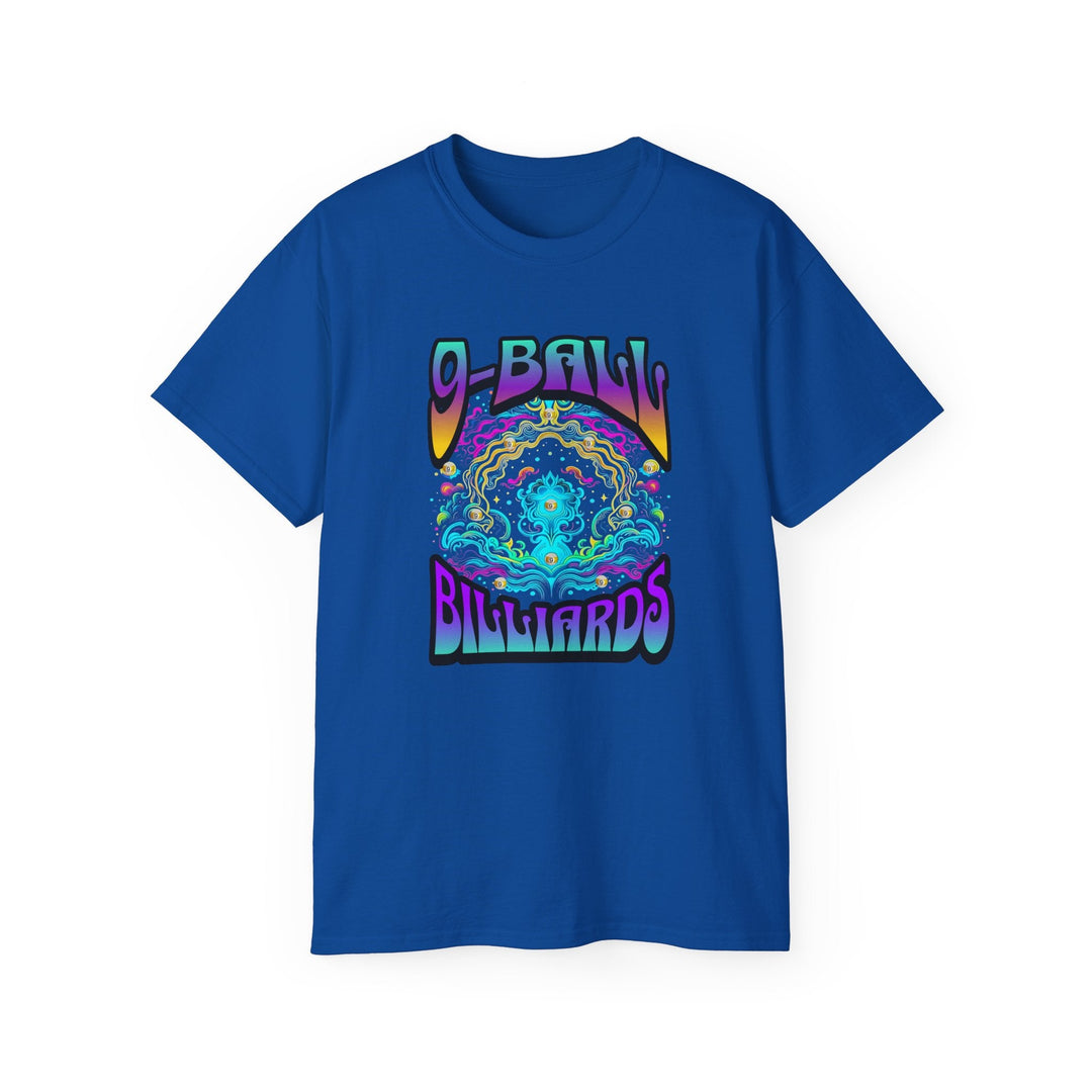 9 - Ball Billiards in Space - Unisex Cotton T-Shirt - BFLY BILLIARDS