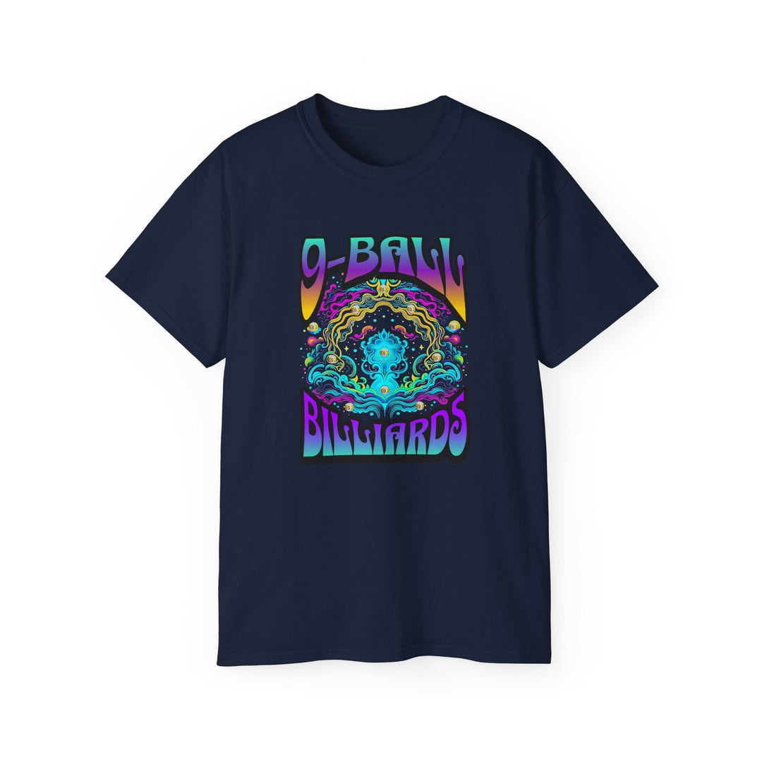 9 - Ball Billiards in Space - Unisex Cotton T-Shirt - BFLY BILLIARDS