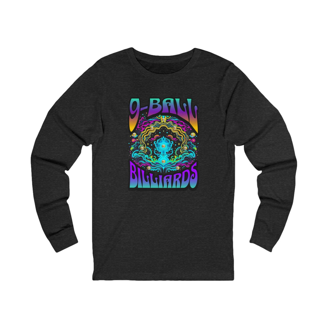 9 - Ball Billiards in Space - Unisex Long Sleeve Tee - BFLY BILLIARDS