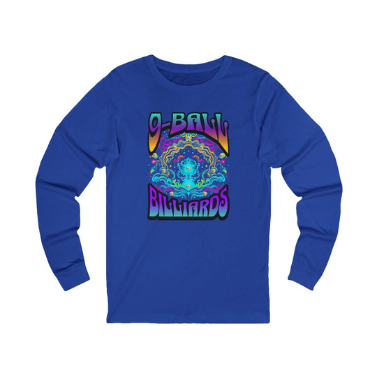 9 - Ball Billiards in Space - Unisex Long Sleeve Tee - BFLY BILLIARDS