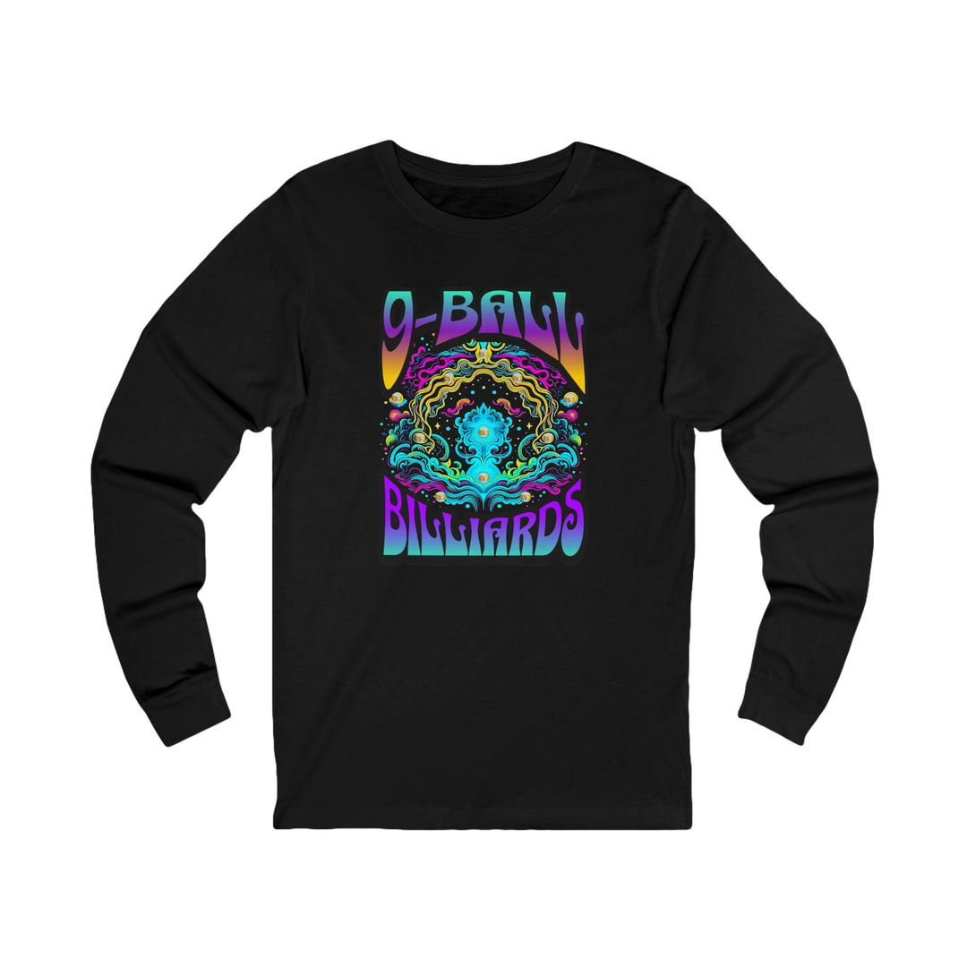 9 - Ball Billiards in Space - Unisex Long Sleeve Tee - BFLY BILLIARDS