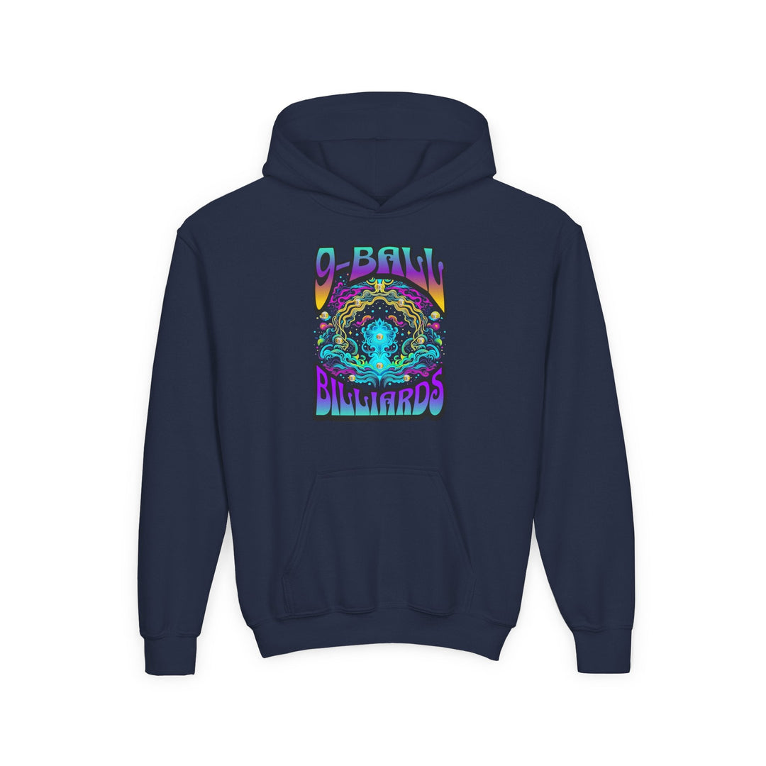 9 - Ball Billiards in Space - Unisex Youth Pullover Hoodie - BFLY BILLIARDS