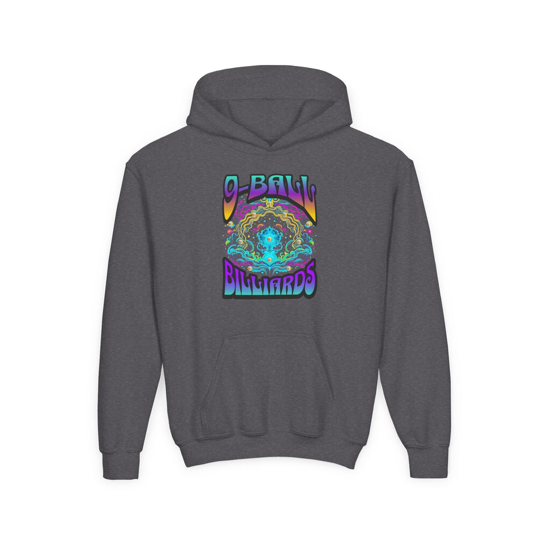 9 - Ball Billiards in Space - Unisex Youth Pullover Hoodie - BFLY BILLIARDS