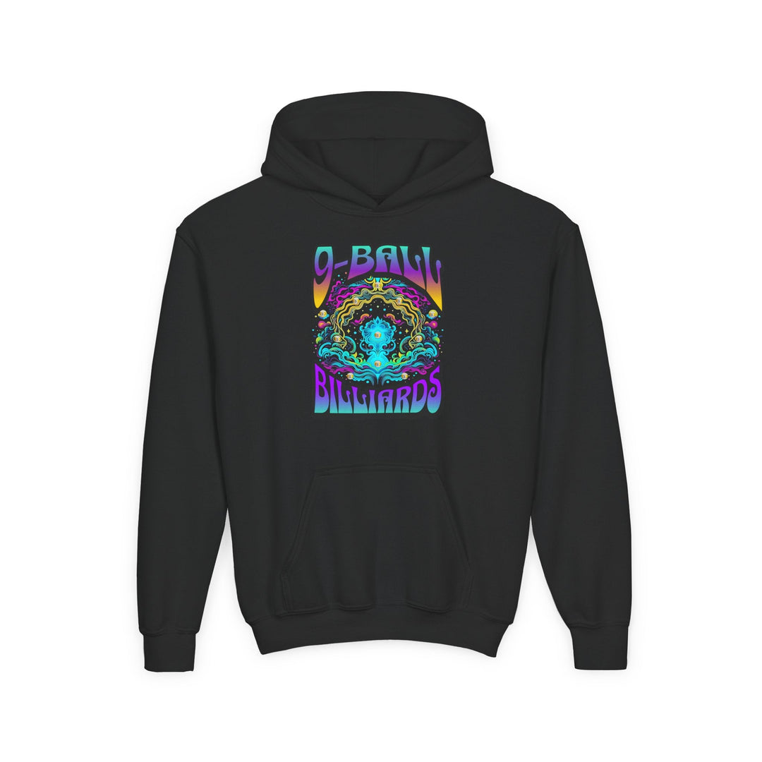 9 - Ball Billiards in Space - Unisex Youth Pullover Hoodie - BFLY BILLIARDS