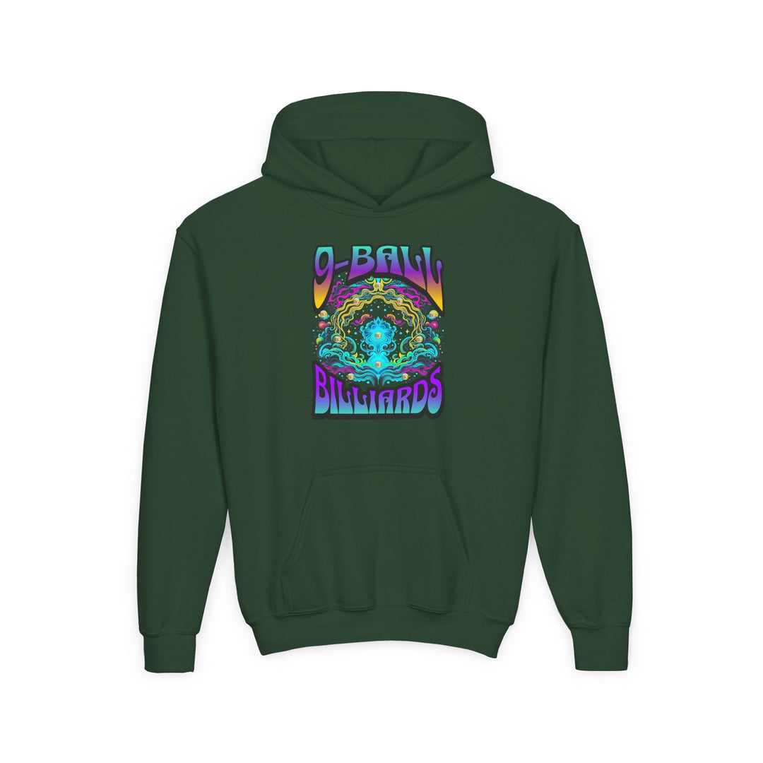 9 - Ball Billiards in Space - Unisex Youth Pullover Hoodie - BFLY BILLIARDS