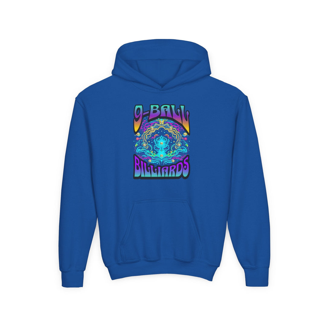 9 - Ball Billiards in Space - Unisex Youth Pullover Hoodie - BFLY BILLIARDS