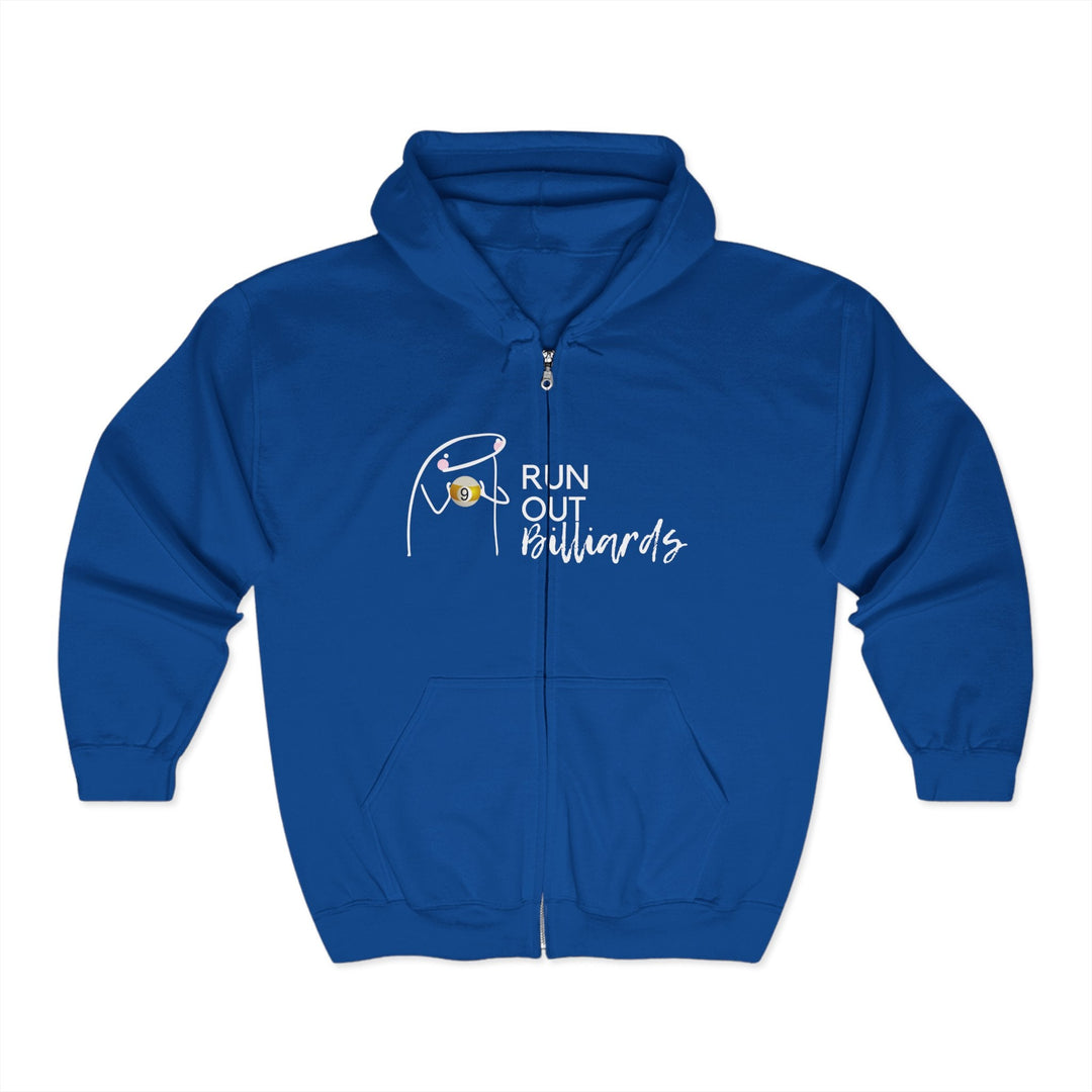 9 Ball Run Out Billiards - Full Zip Hoodie - BFLY BILLIARDS