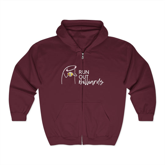 9 Ball Run Out Billiards - Full Zip Hoodie - BFLY BILLIARDS