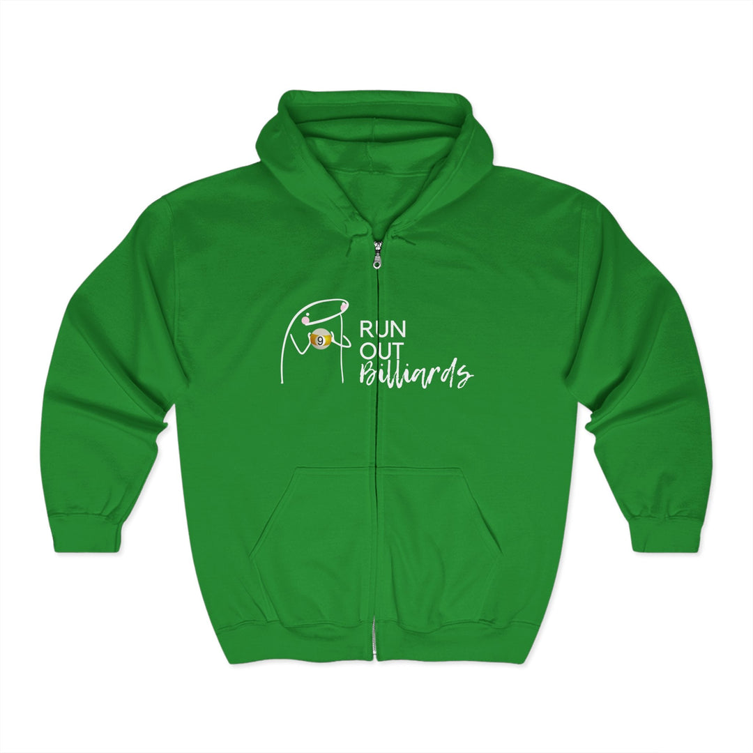 9 Ball Run Out Billiards - Full Zip Hoodie - BFLY BILLIARDS