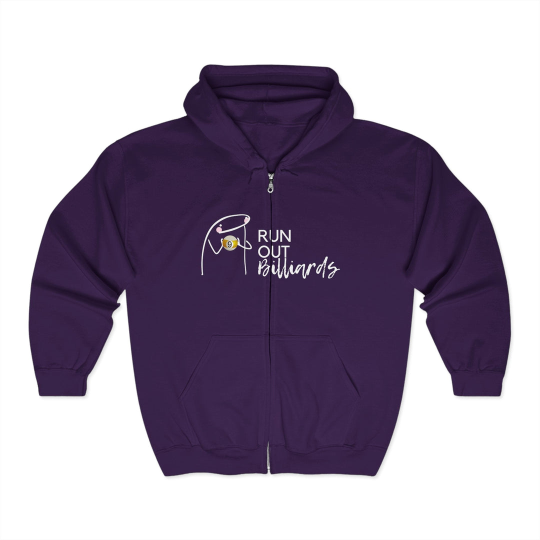 9 Ball Run Out Billiards - Full Zip Hoodie - BFLY BILLIARDS