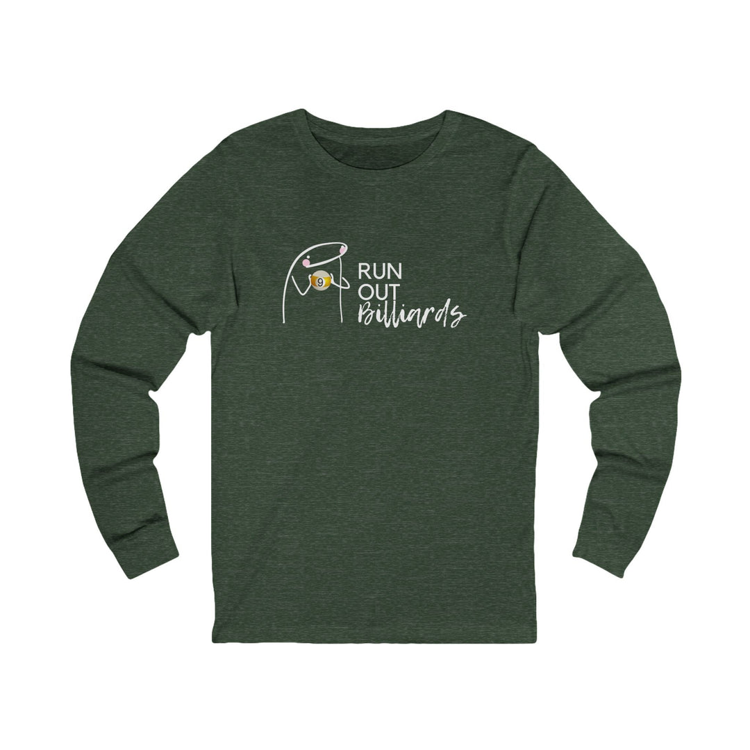 9 Ball Run Out Billiards - Unisex Long Sleeve Tee - BFLY BILLIARDS