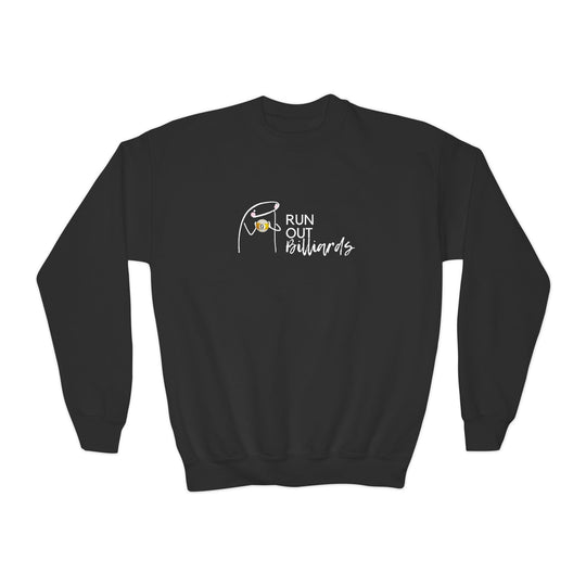 9 Ball Run Out Billiards - Unisex Youth Crewneck Sweatshirt - BFLY BILLIARDS