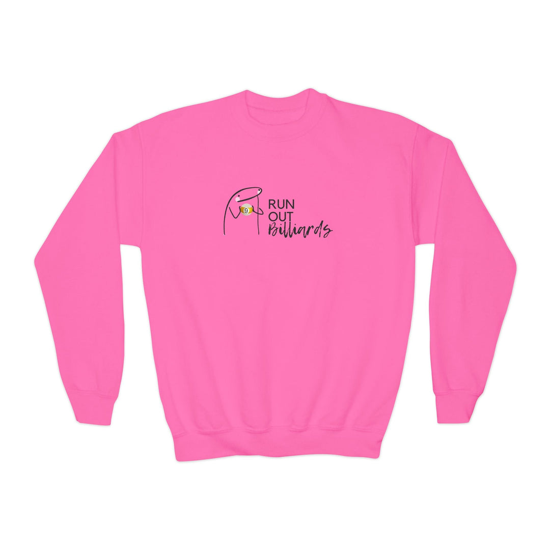 9 Ball Run Out Billiards - Unisex Youth Crewneck Sweatshirt - BFLY BILLIARDS
