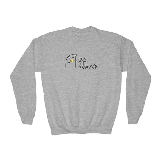 9 Ball Run Out Billiards - Unisex Youth Crewneck Sweatshirt - BFLY BILLIARDS