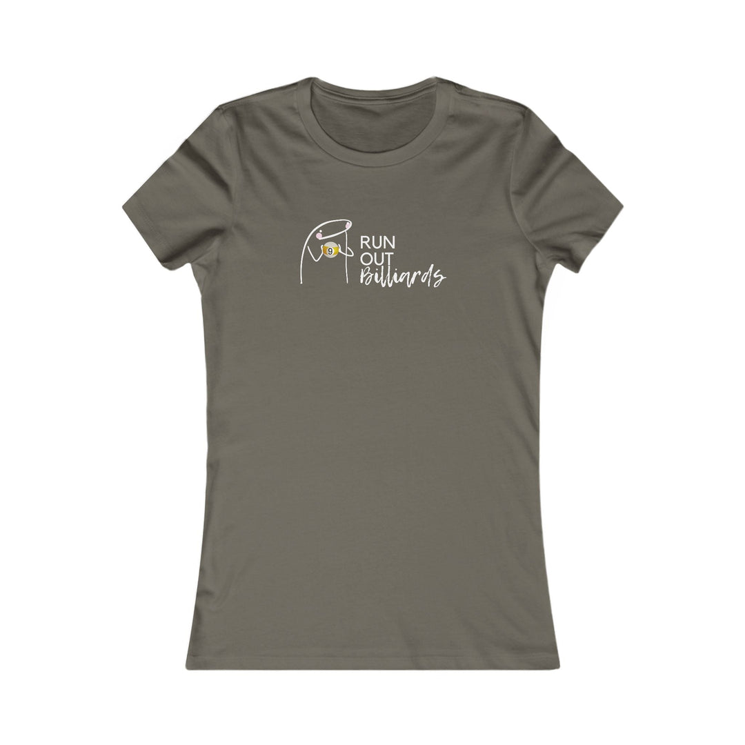 9 Ball Run Out Billiards - Women's Fitted Tee - BFLY BILLIARDS