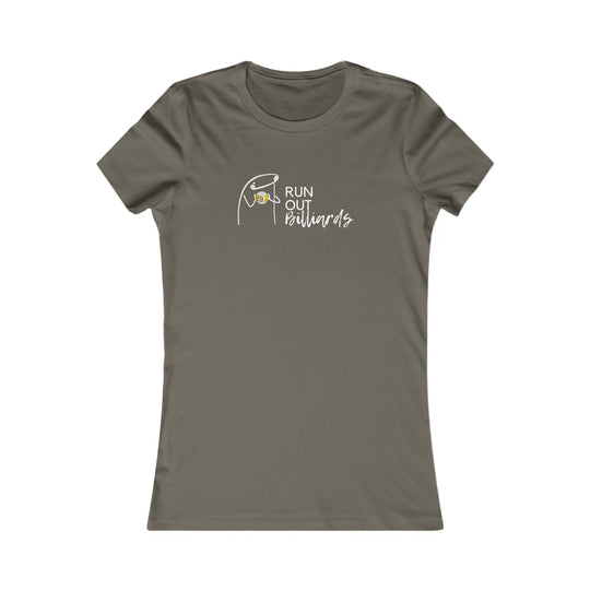 9 Ball Run Out Billiards - Women's Fitted Tee - BFLY BILLIARDS