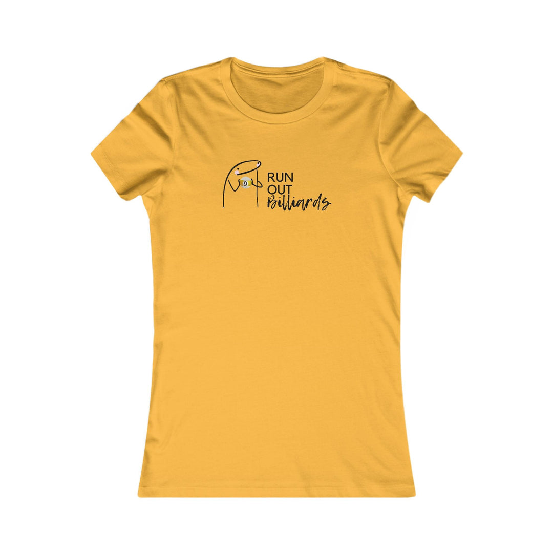 9 Ball Run Out Billiards - Women's Fitted Tee - BFLY BILLIARDS