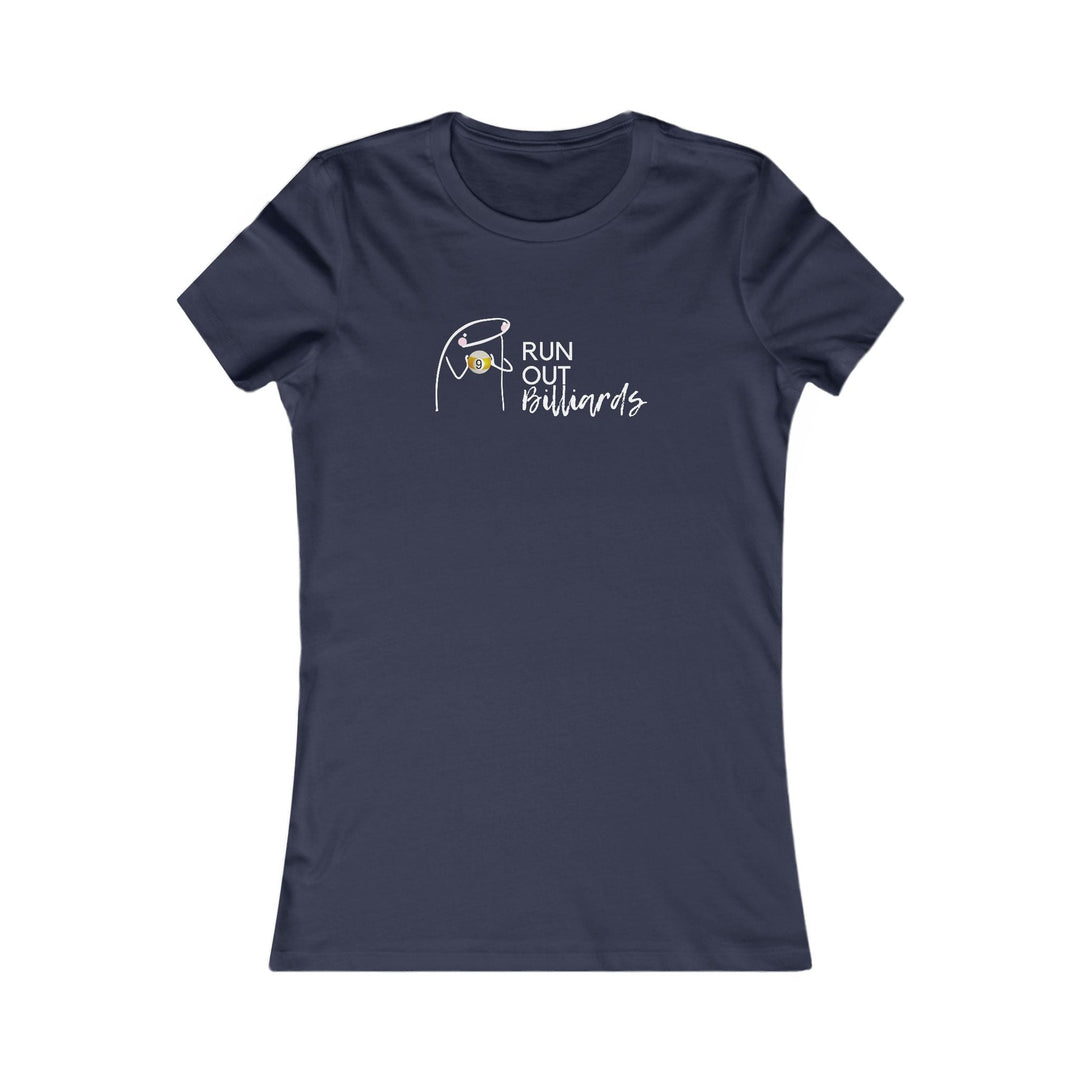 9 Ball Run Out Billiards - Women's Fitted Tee - BFLY BILLIARDS