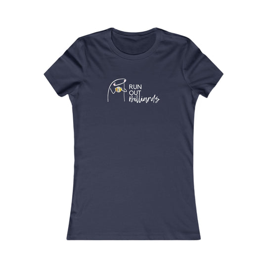 9 Ball Run Out Billiards - Women's Fitted Tee - BFLY BILLIARDS