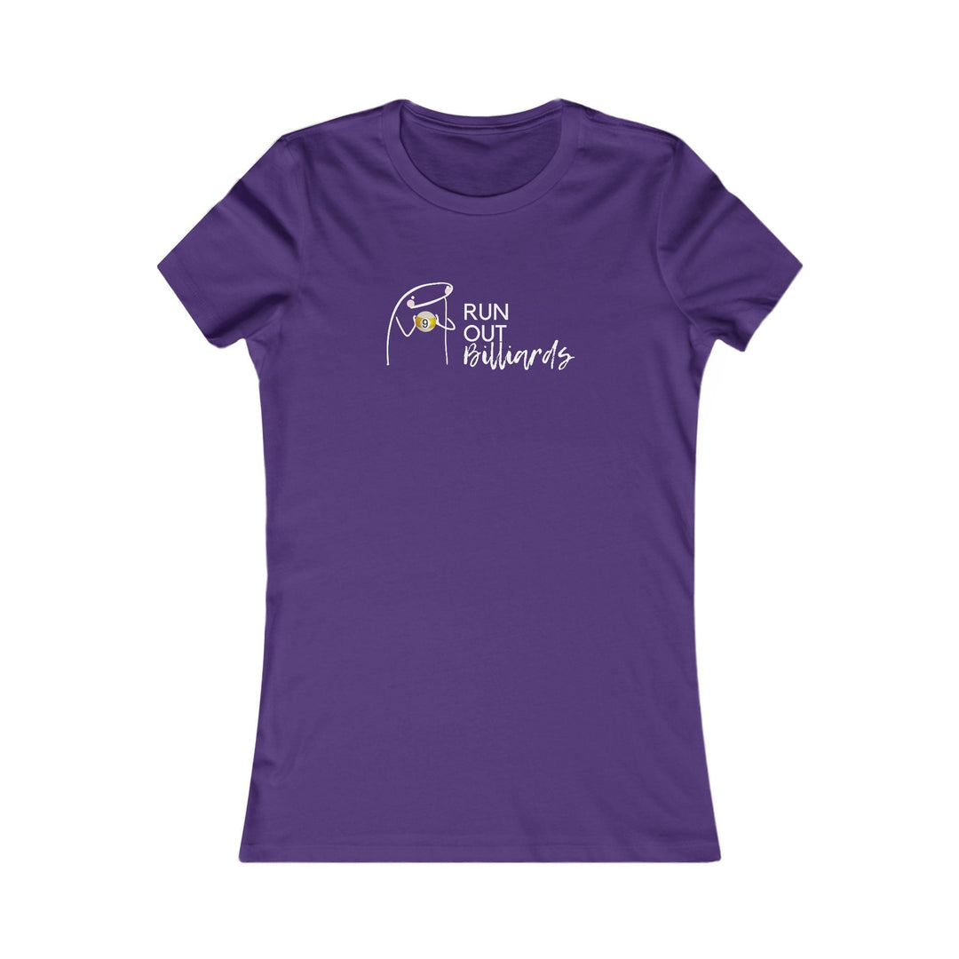 9 Ball Run Out Billiards - Women's Fitted Tee - BFLY BILLIARDS