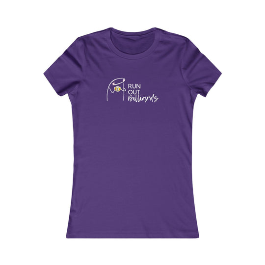 9 Ball Run Out Billiards - Women's Fitted Tee - BFLY BILLIARDS