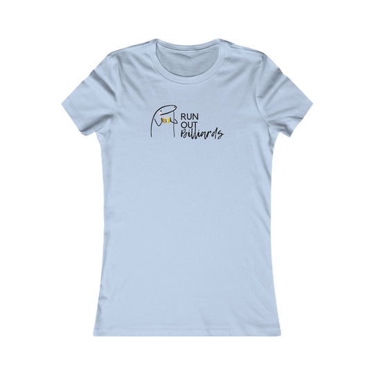 9 Ball Run Out Billiards - Women's Fitted Tee - BFLY BILLIARDS