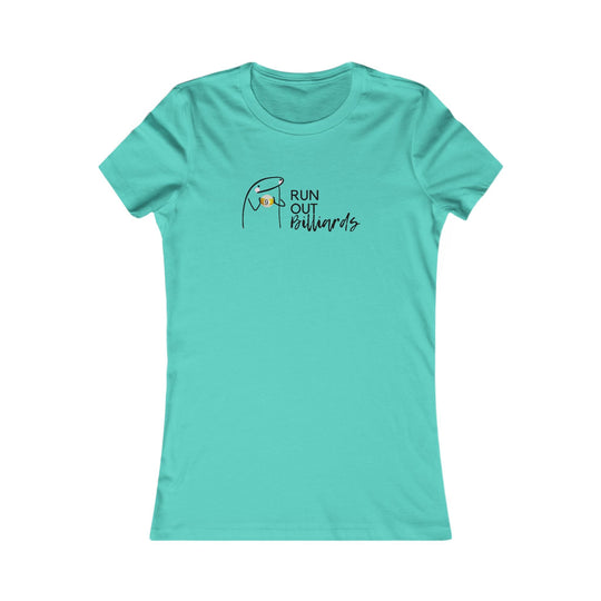 9 Ball Run Out Billiards - Women's Fitted Tee - BFLY BILLIARDS