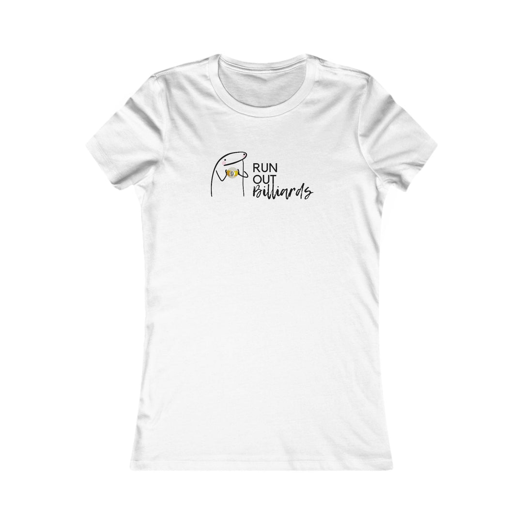9 Ball Run Out Billiards - Women's Fitted Tee - BFLY BILLIARDS