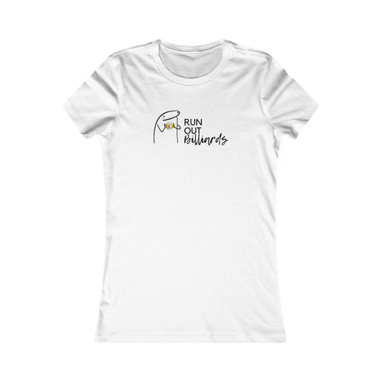 9 Ball Run Out Billiards - Women's Fitted Tee - BFLY BILLIARDS