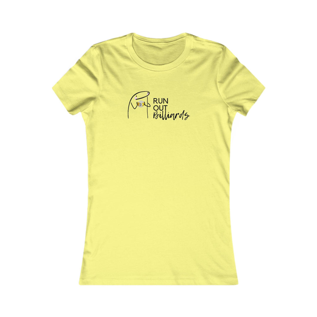 9 Ball Run Out Billiards - Women's Fitted Tee - BFLY BILLIARDS