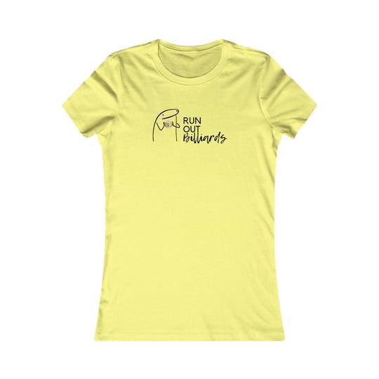 9 Ball Run Out Billiards - Women's Fitted Tee - BFLY BILLIARDS