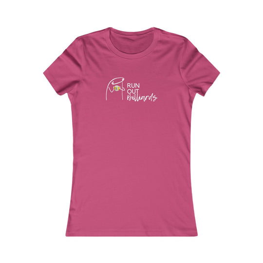 9 Ball Run Out Billiards - Women's Fitted Tee - BFLY BILLIARDS
