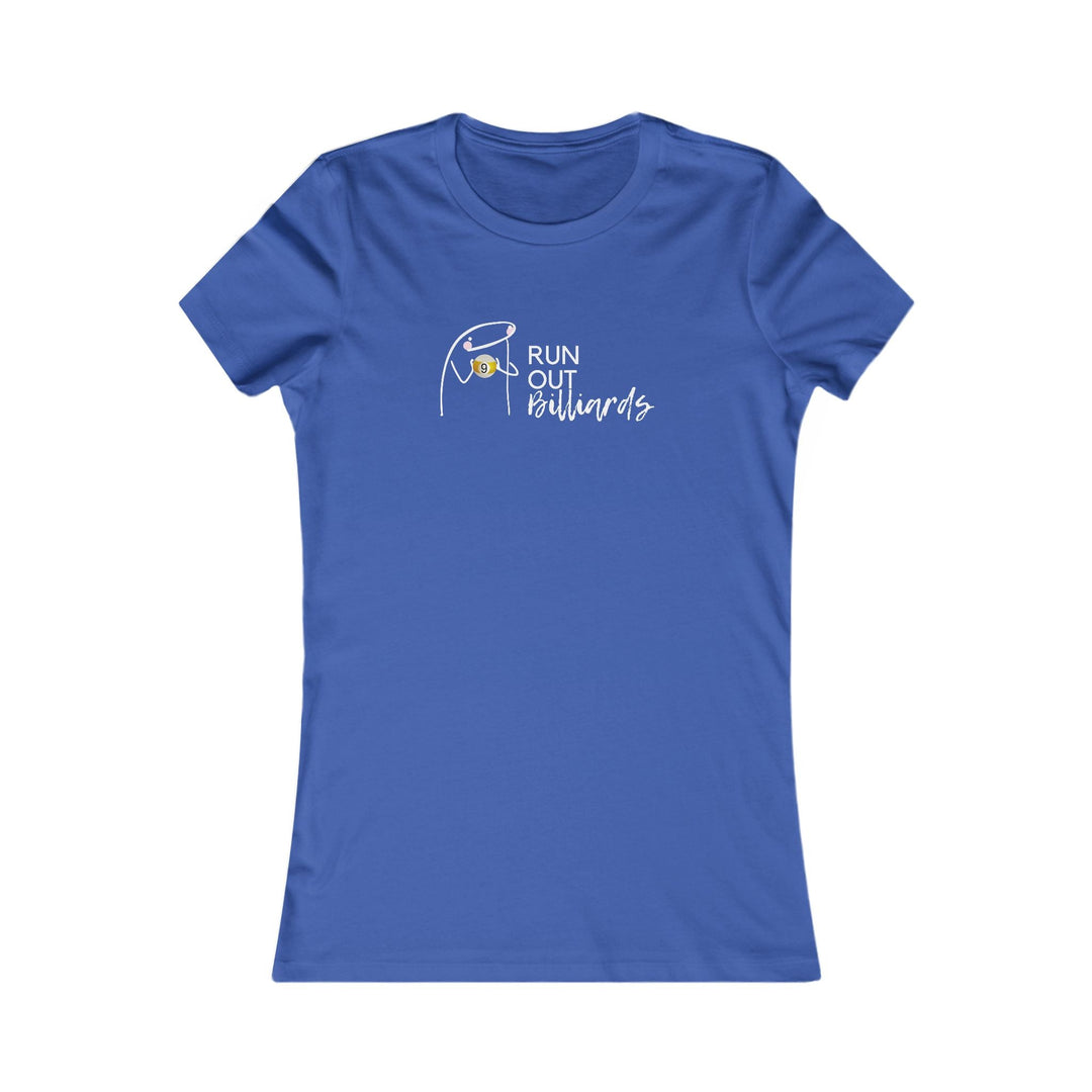 9 Ball Run Out Billiards - Women's Fitted Tee - BFLY BILLIARDS