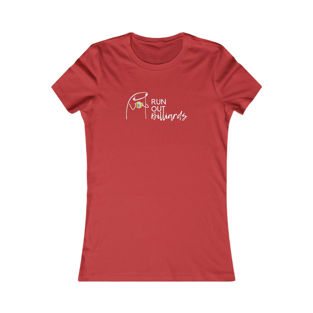 9 Ball Run Out Billiards - Women's Fitted Tee - BFLY BILLIARDS