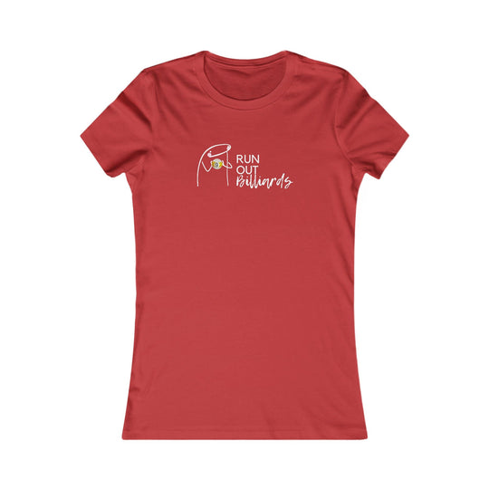 9 Ball Run Out Billiards - Women's Fitted Tee - BFLY BILLIARDS