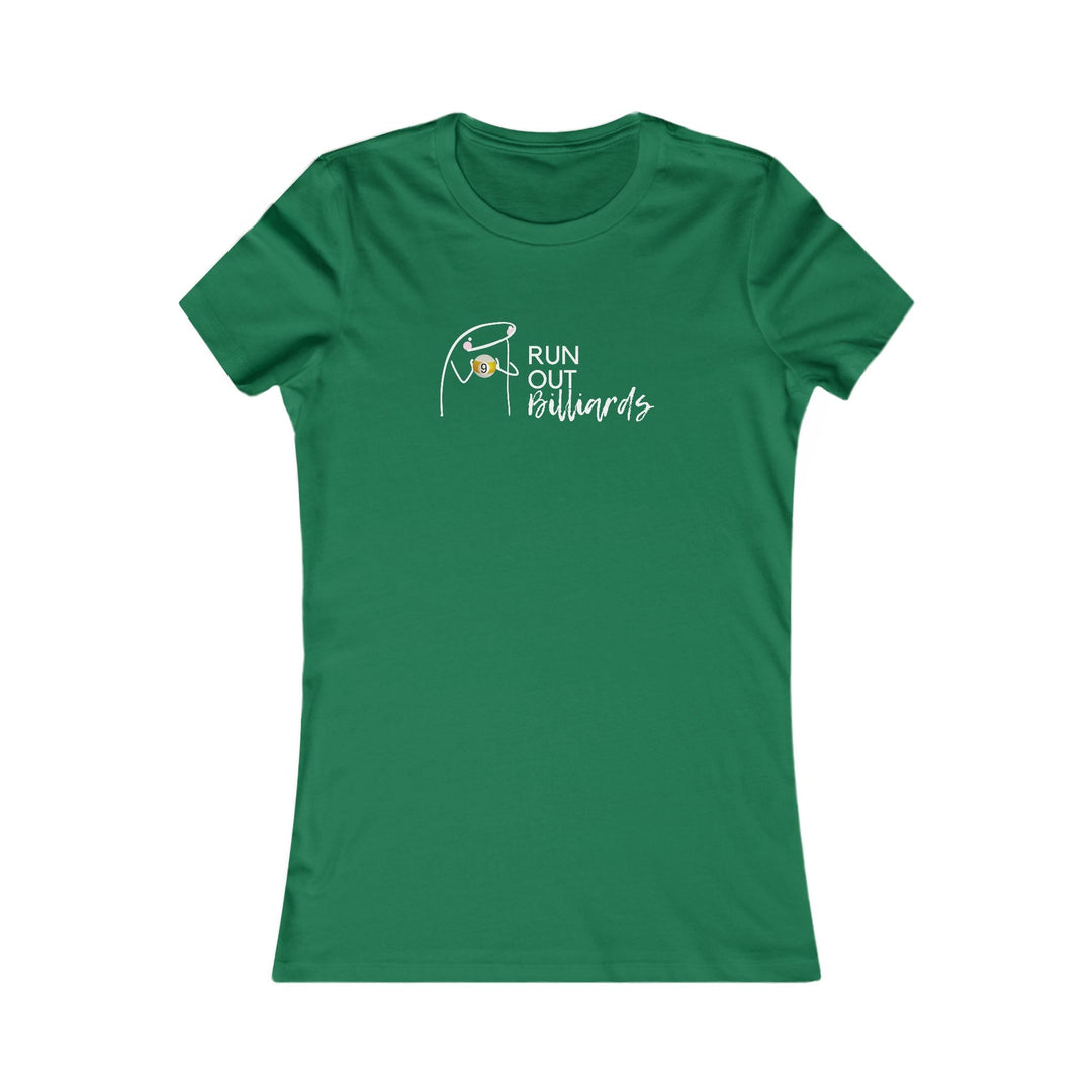 9 Ball Run Out Billiards - Women's Fitted Tee - BFLY BILLIARDS