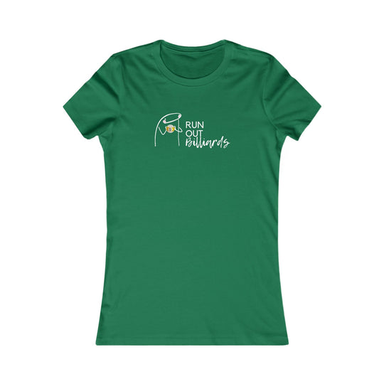 9 Ball Run Out Billiards - Women's Fitted Tee - BFLY BILLIARDS