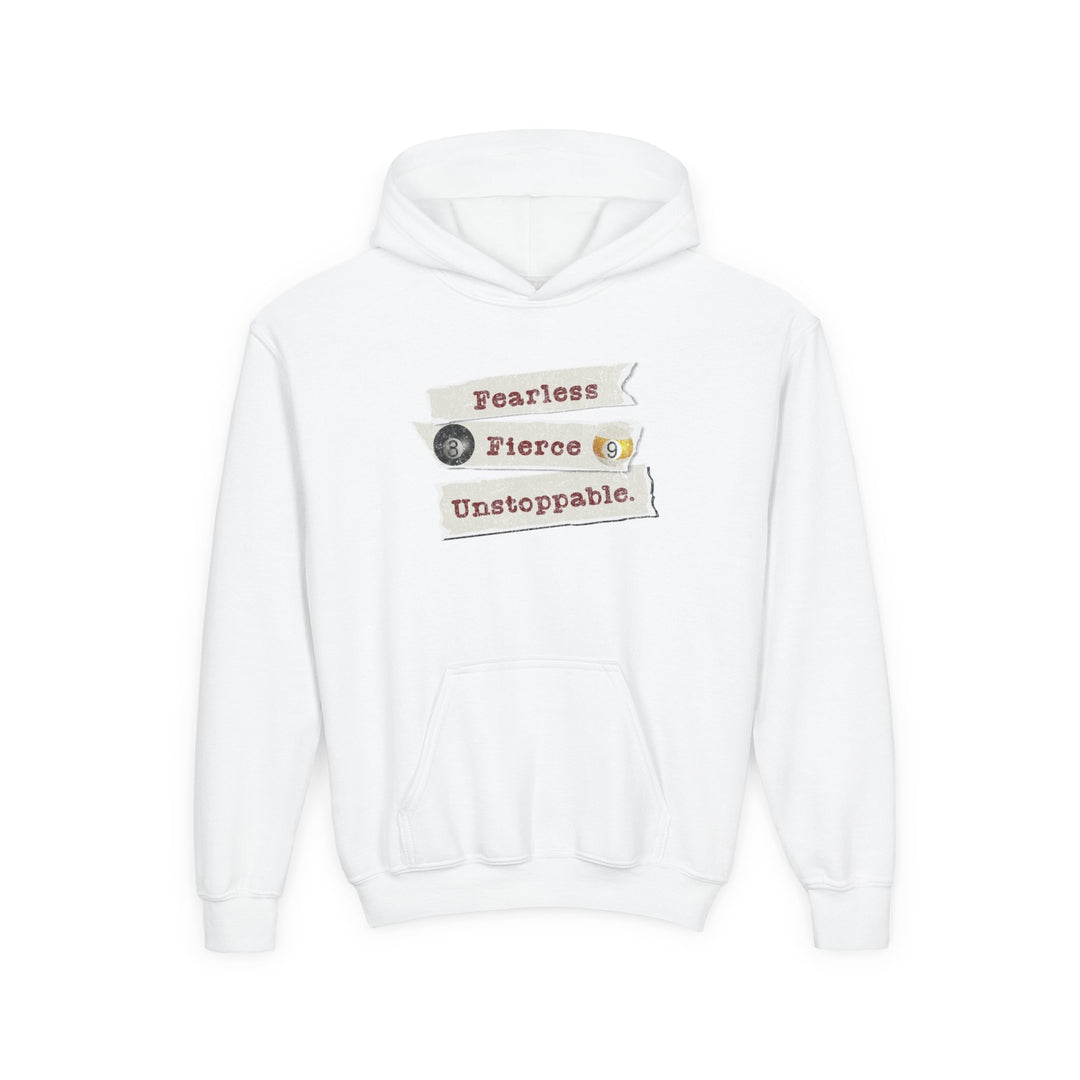 Fearless - Fierce - Unstoppable - Unisex Youth Pullover Hoodie