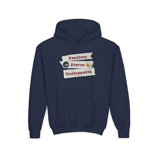 Fearless - Fierce - Unstoppable - Unisex Youth Pullover Hoodie