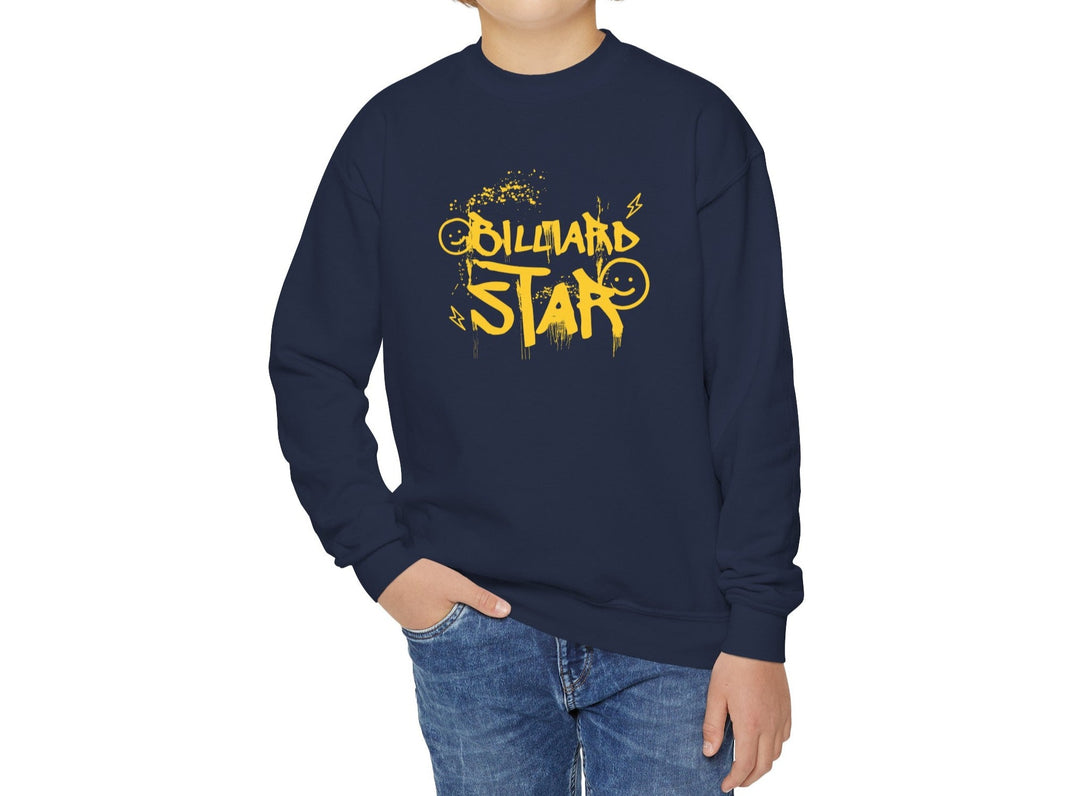 Billiard Star - Youth Crewneck Sweatshirt