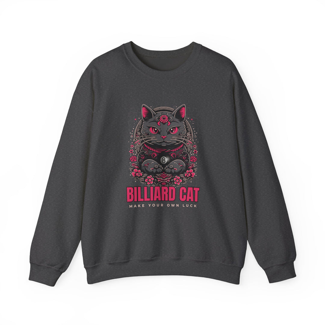 Billiard 8 Ball Cat - Unisex Crewneck Sweatshirt