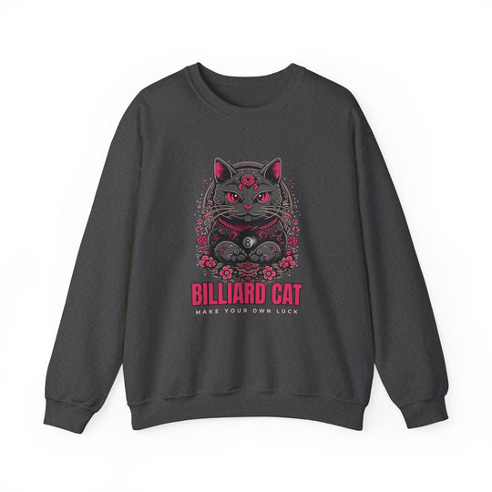 Billiard 8 Ball Cat - Unisex Crewneck Sweatshirt