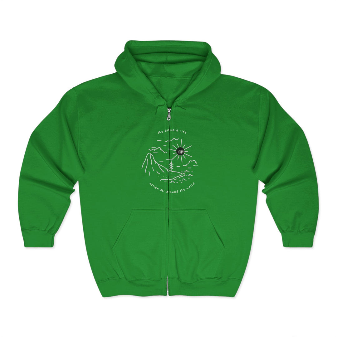 Action - Billiard Life - Full Zip Hoodie - BFLY BILLIARDS