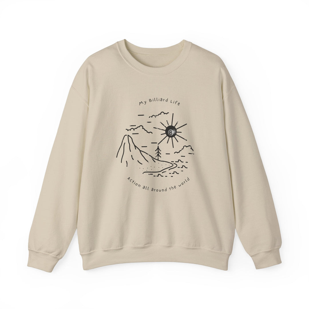 Action - Billiard Life - Unisex Crewneck Sweatshirt - BFLY BILLIARDS