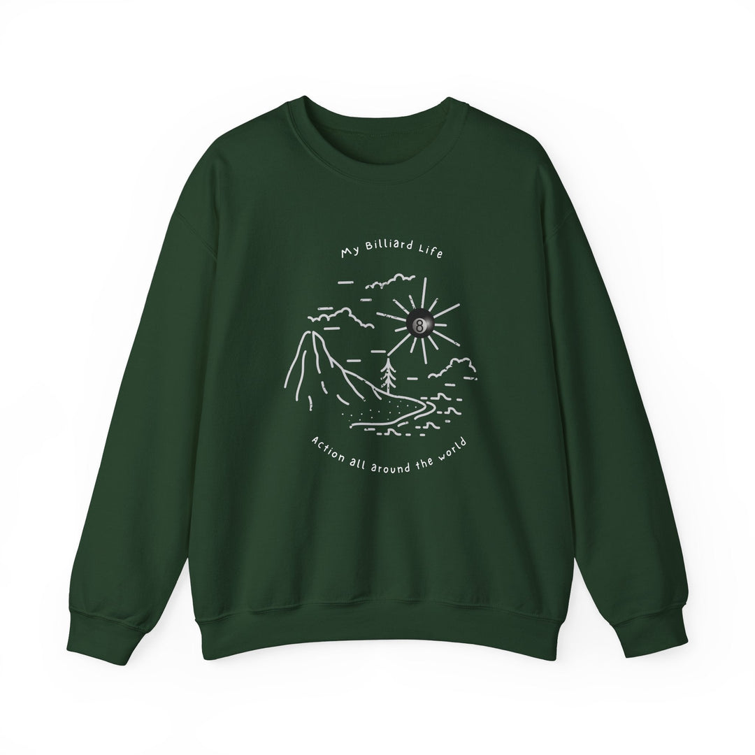 Action - Billiard Life - Unisex Crewneck Sweatshirt - BFLY BILLIARDS