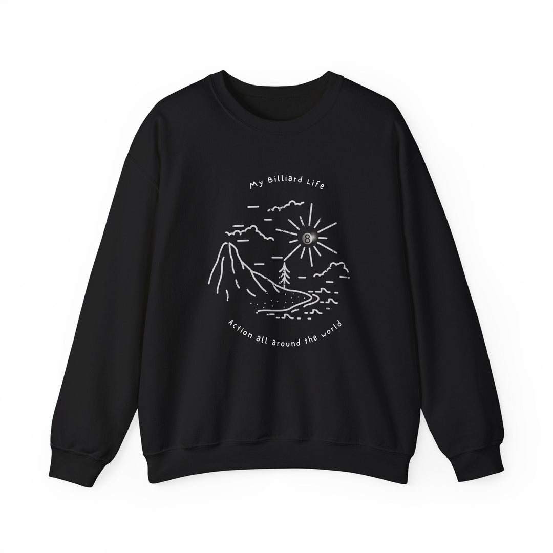 Action - Billiard Life - Unisex Crewneck Sweatshirt - BFLY BILLIARDS
