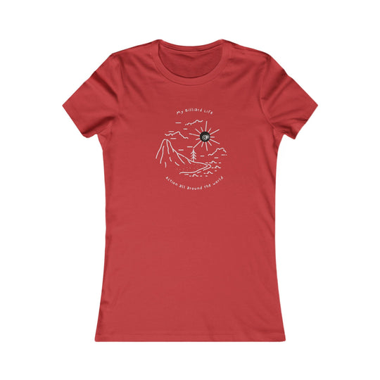 Action - Billiard Life - Women's Fitted Tee - BFLY BILLIARDS