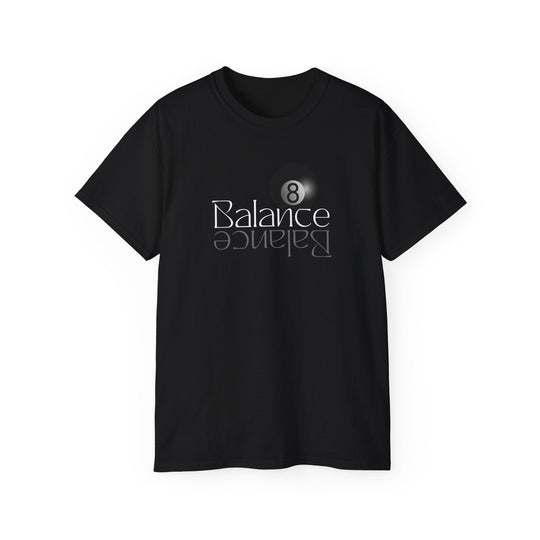 Balance 8 Ball Billiards - Unisex Cotton T-Shirt - BFLY BILLIARDS