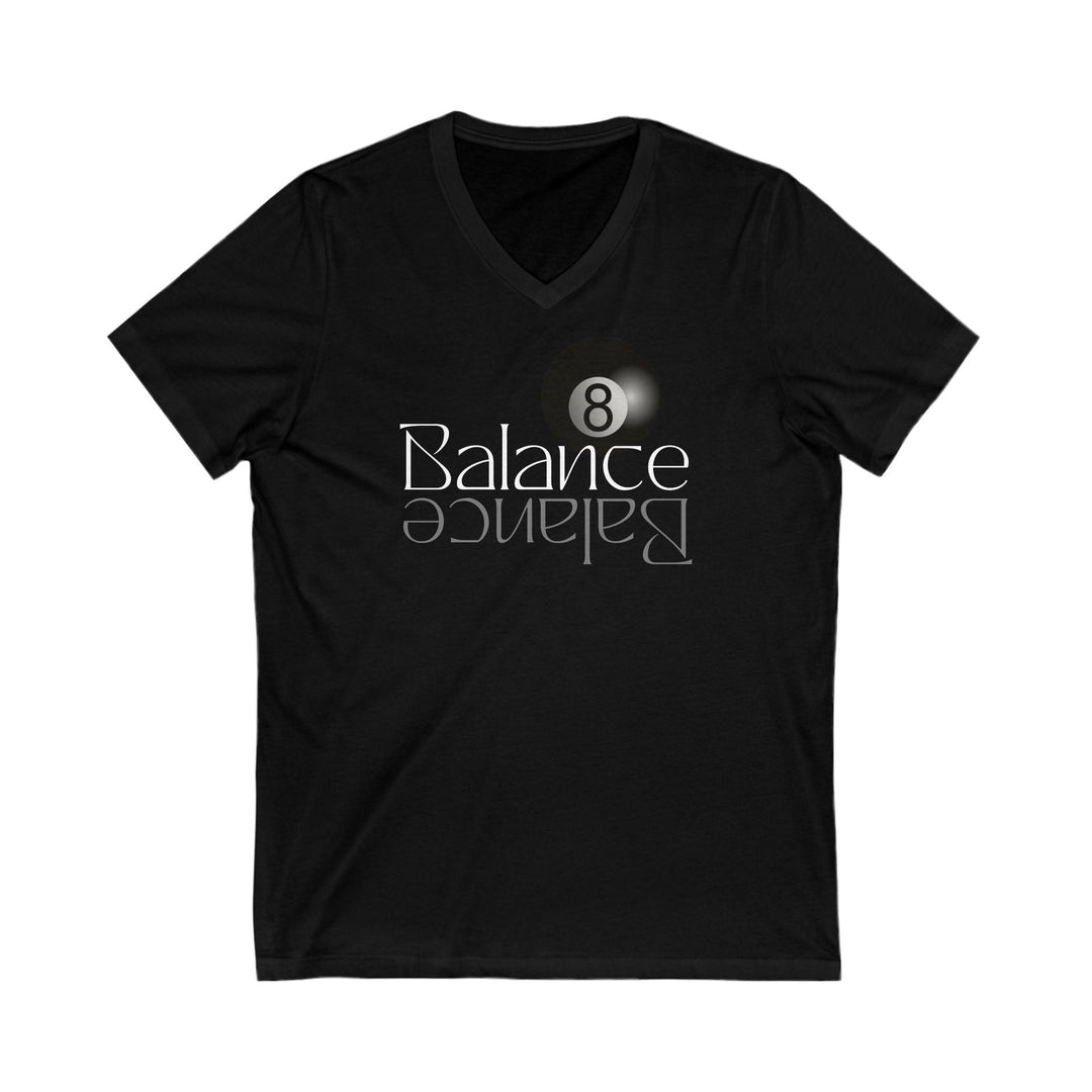 Balance 8 Ball Billiards - Unisex V - Neck Tee - BFLY BILLIARDS