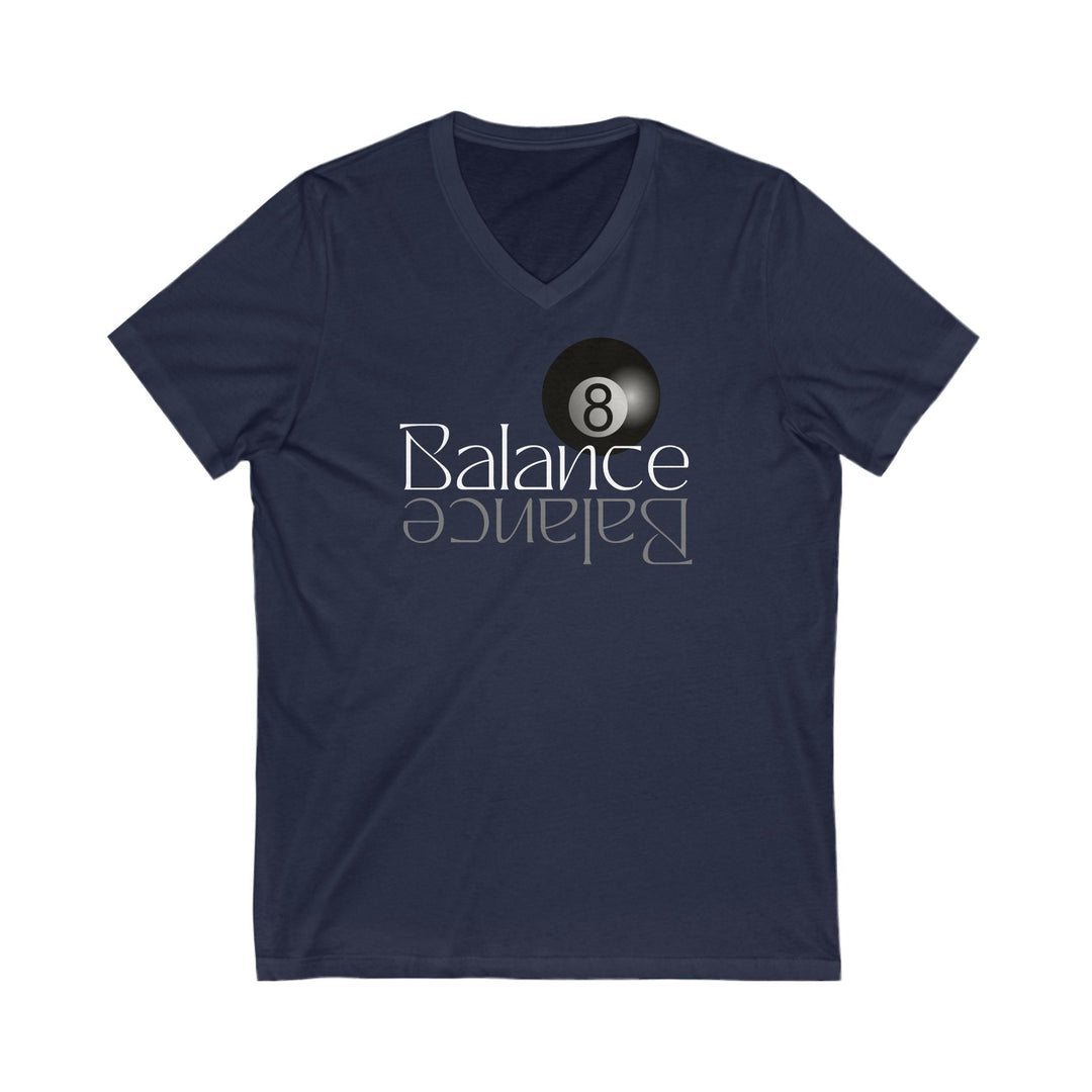 Balance 8 Ball Billiards - Unisex V - Neck Tee - BFLY BILLIARDS